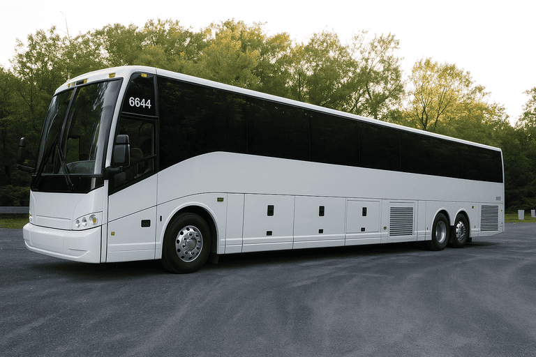 exterior of Warwick Coach Bus Service coach bus
