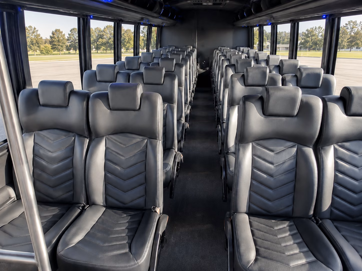 bus rentals for college hockey and basketball games at schneider arena and the ryan center