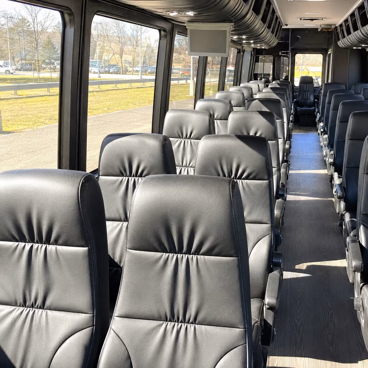 warwick 25 passenger minibus interior