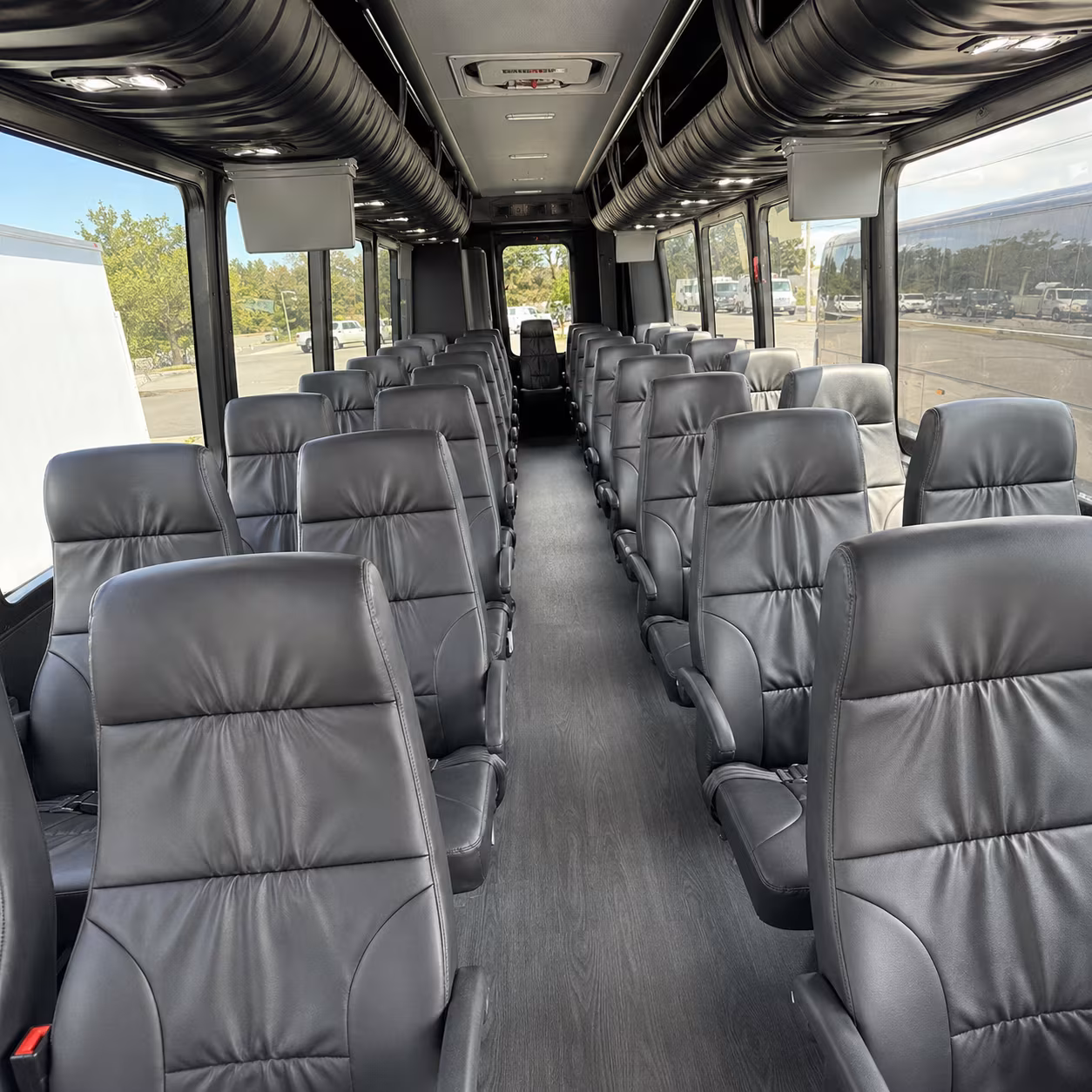 warwick 30 passenger minibus inside