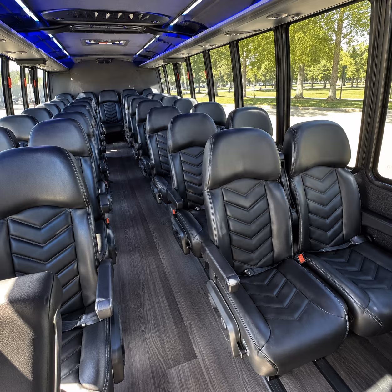 warwick 30 passenger minibus interior