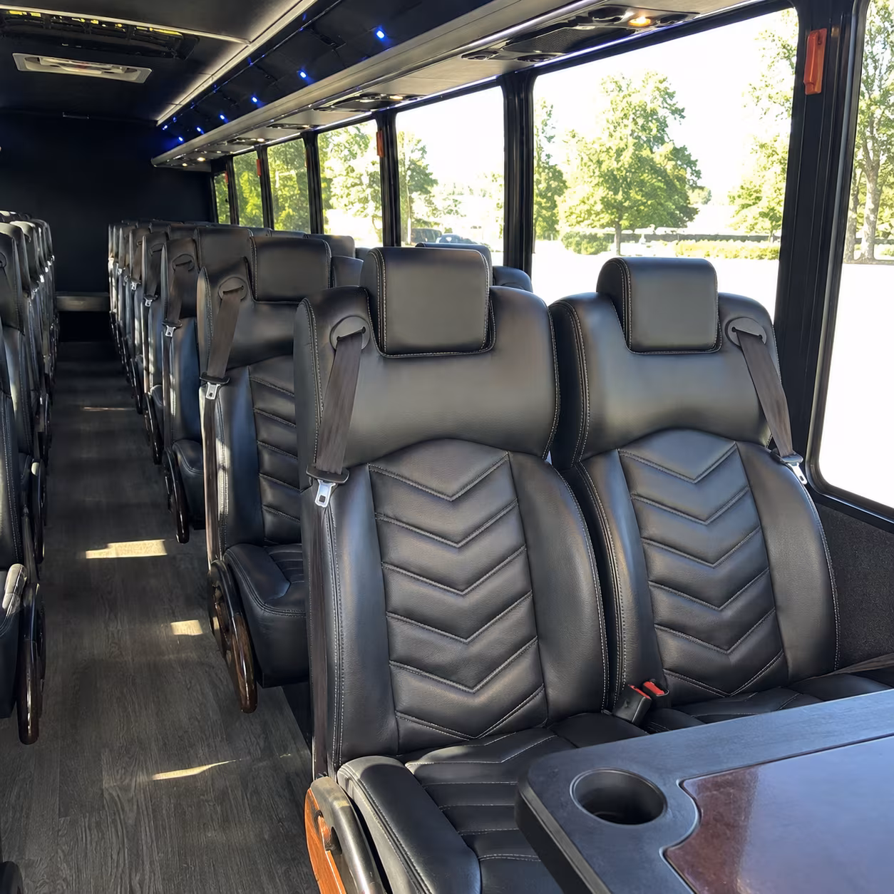 warwick 35 passenger minibus inside