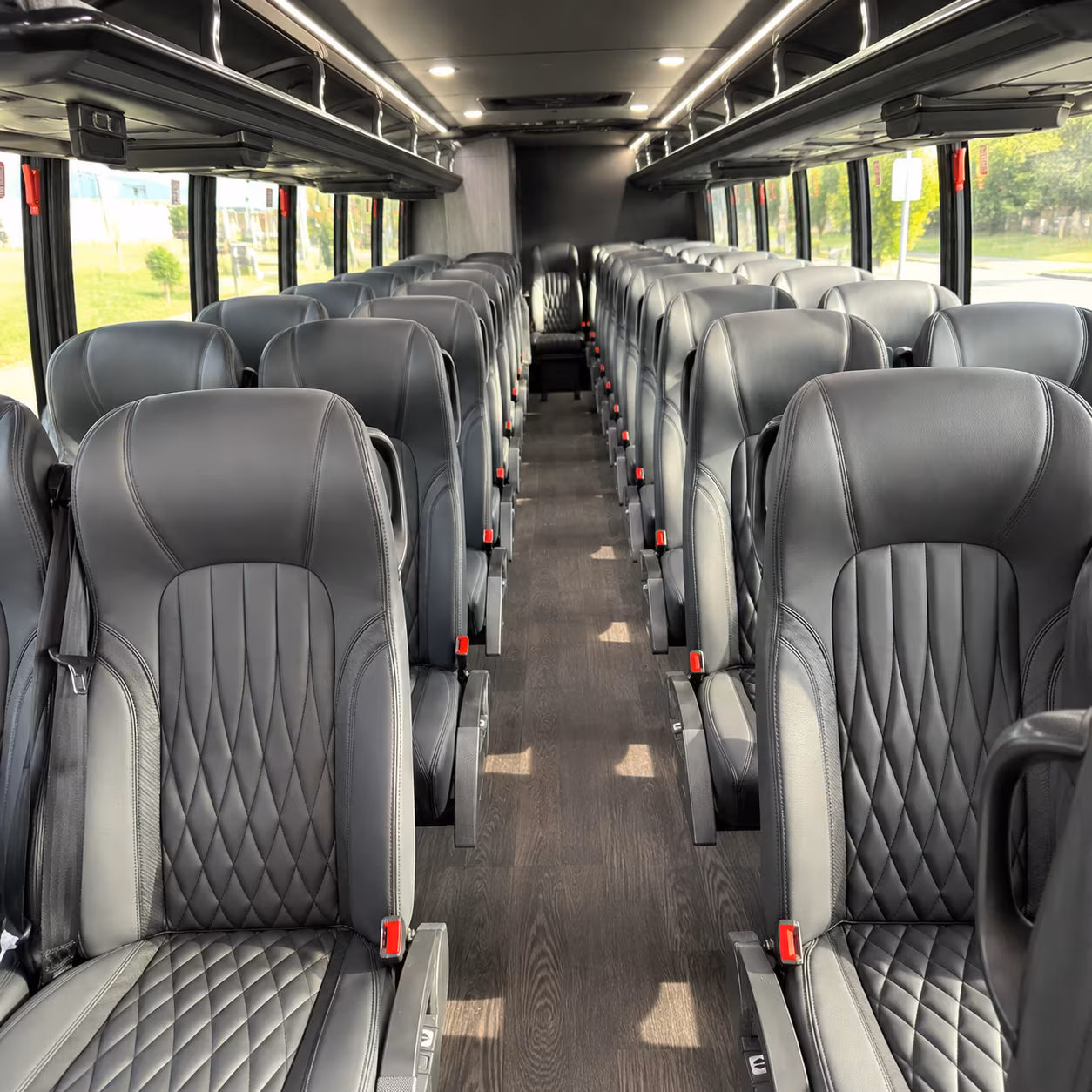 warwick 35 passenger minibus interior