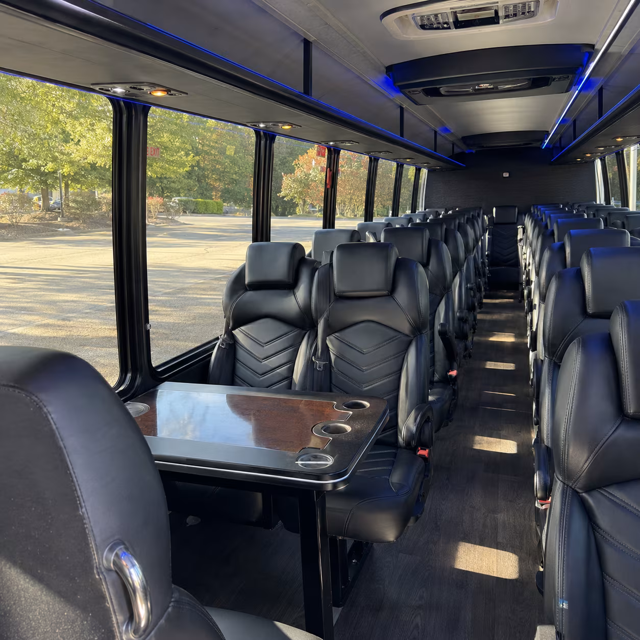 warwick airport transportation onboard seating