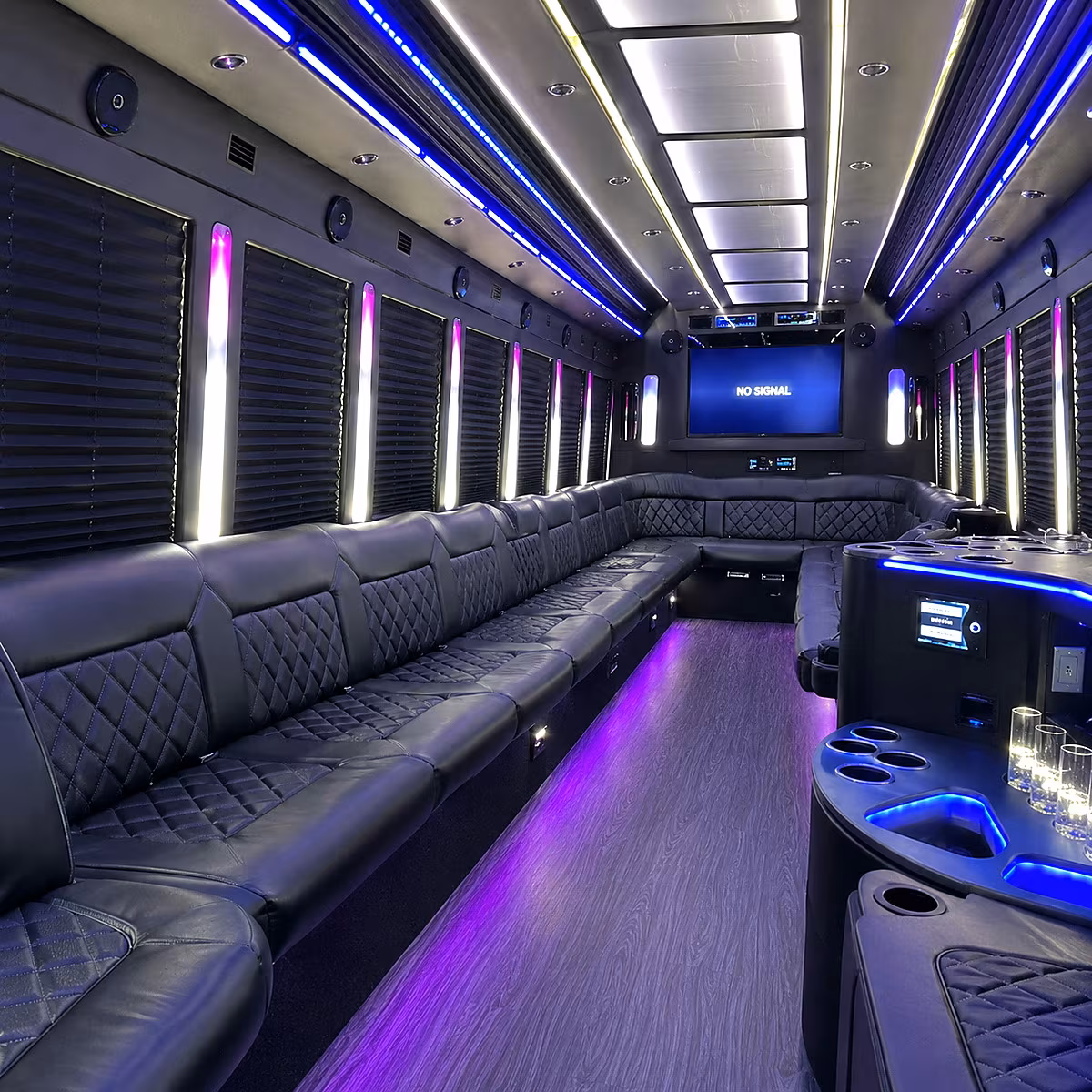 warwick party bus inside