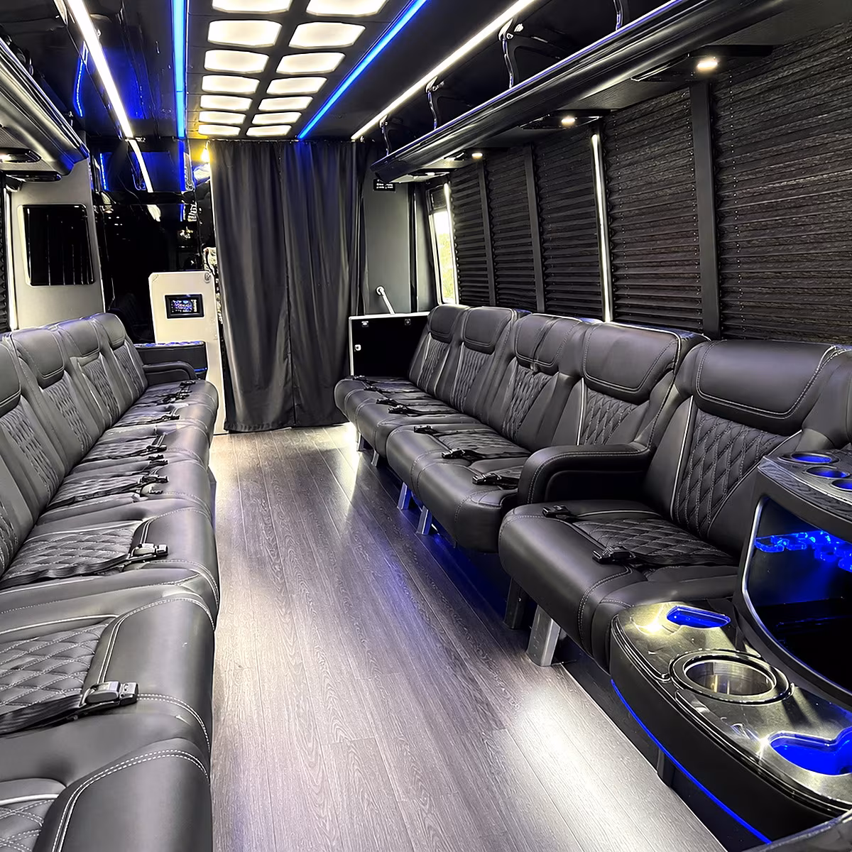 warwick party bus interior