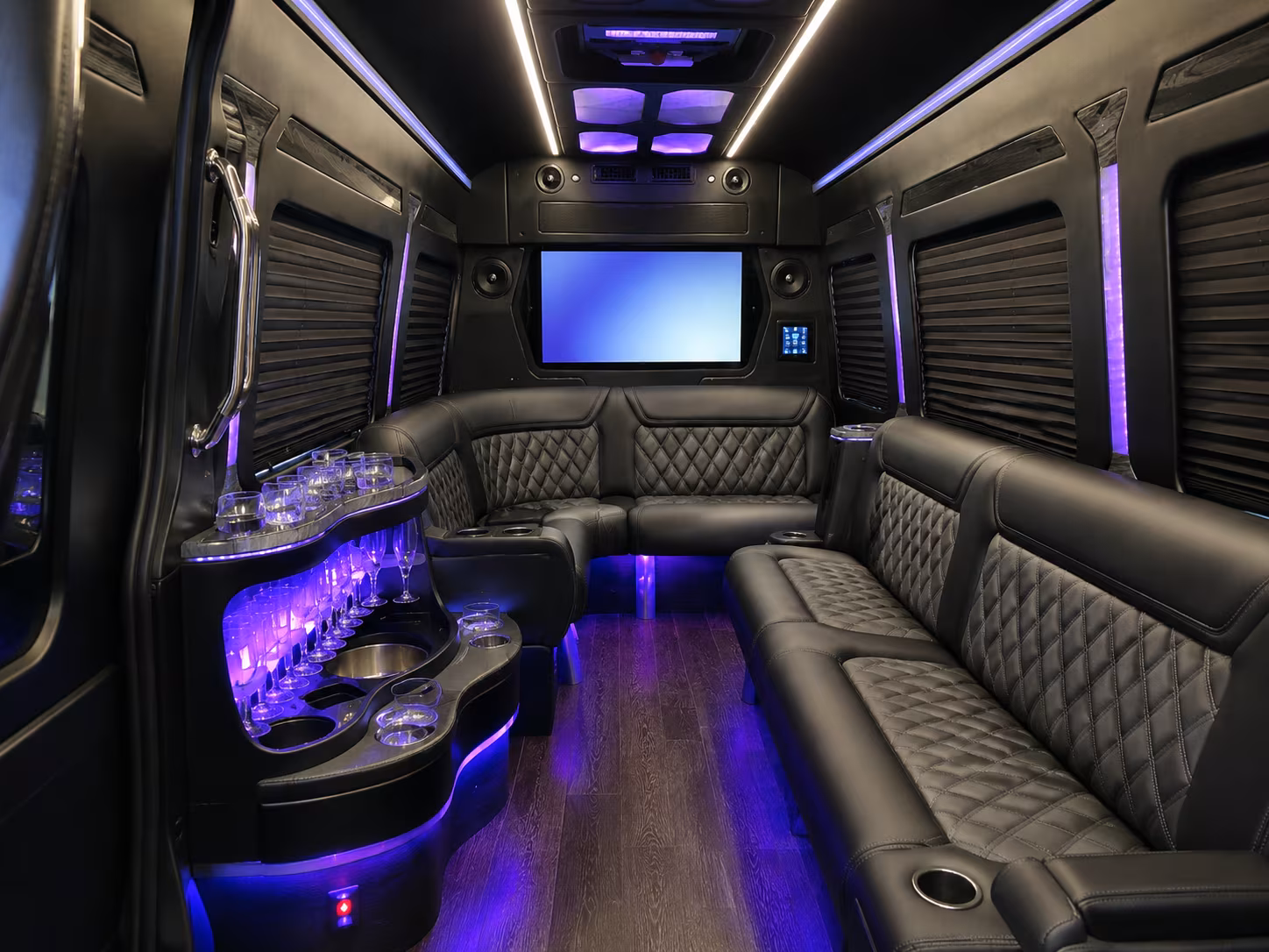warwick sprinter limousine inside